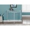 Monarch Specialties Accent Table, Console, Entryway, Narrow, Sofa, Living Room, Bedroom, Metal, White, Clear I 2112 - alternate 2